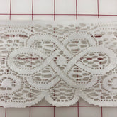 Lace Trim - 3.75-inches wide White Lace Trim Close-Out